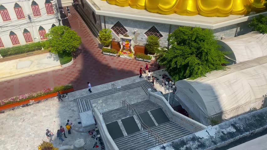 Unique Temple Wat Pak Nam Phasi Charoen in Bangkok, Thailand