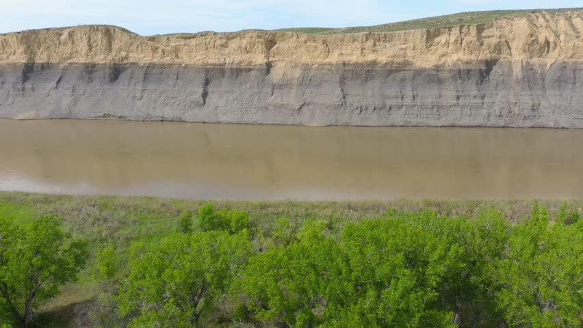 Missouri river geology in Montana