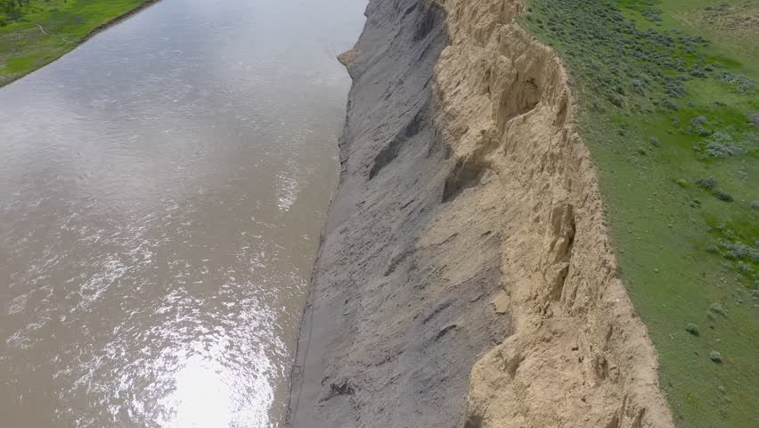 Missouri river in springtime inMontana
