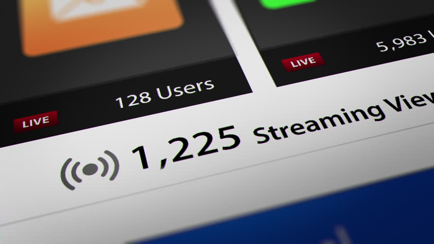 Animated Number of Streaming Views.  Fictitious Data Created Exclusively for This Concept Footage
 | Shutterstock HD Video #1104846011