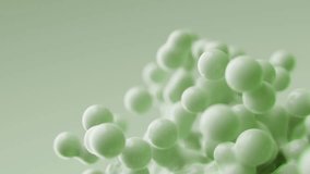 3d render abstract background green moving metaballs drops flying spheres move digital animation backdrop medical presentation wallpaper virus bubbles covid19 meta balls scientific biology medicine ad - Powered by Shutterstock - Get 15% off with code: PIKWIZARD15