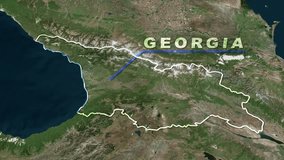 Georgia map animation for your content. - Powered by Shutterstock - Get 15% off with code: PIKWIZARD15