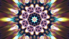 Mandala flower Kaleidoscope seamless loop Psychedelic Trippy Futuristic