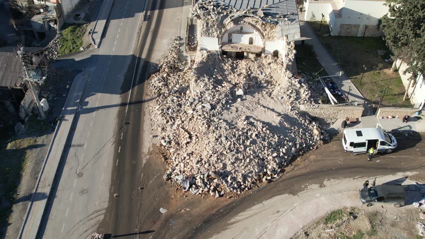 Kahramanmaraş Şekerli Mosque Ruins Divanlı Neighborhood | Shutterstock HD Video #1104861281