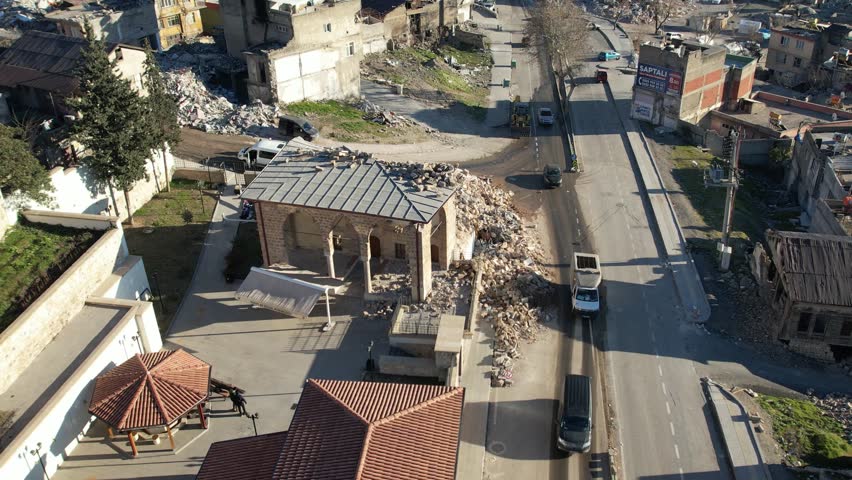 Kahramanmaraş Şekerli Mosque Ruins Divanlı Neighborhood | Shutterstock HD Video #1104861287