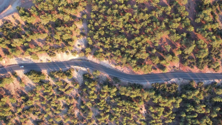 Kahramanmaraş Sarıçukur village road aerial bird's eye view | Shutterstock HD Video #1104861323