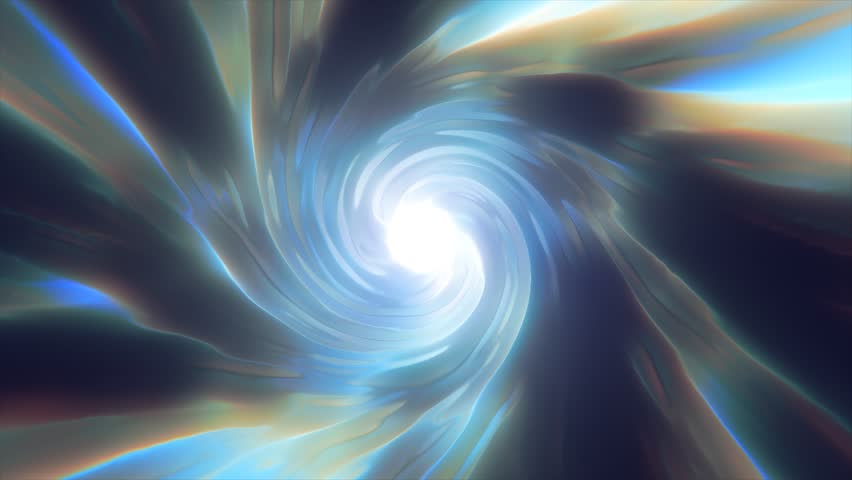 Abstract tunnel twisted swirl of cosmic hyperspace magical bright glowing futuristic hi-tech with blur and speed effect background | Shutterstock HD Video #1104865447