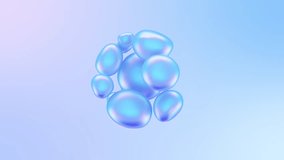 Biomorphic forms with holographic iridescent foil texture.Abstract blob 3d shape with light metallic rainbow colors.Smooth movements that change to the rhythm of the energy.Cloth,silk or latex texture - Powered by Shutterstock - Get 15% off with code: PIKWIZARD15