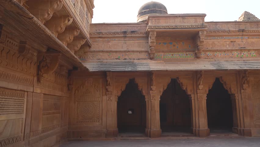 Inside view of Maan Singh Palace of Gwalior fort in Madhya Pradesh India