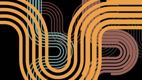 vertical ribbon random retro 70s geometric animation, vintage rainbow color lines. Groovy striped design poster, abstract 1970s colorful background video old-fashioned for artwork - Powered by Shutterstock - Get 15% off with code: PIKWIZARD15