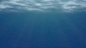 Underwater view of water surface stock footage