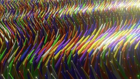 Multicolor Relaxing Waves Background Loop Animation in 4K
