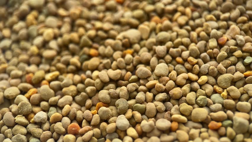 4k Rotation Bee Pollen Background