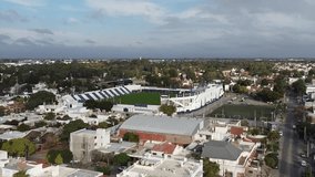 Passion Unleashed: A Captivating Drone View of Club Atlético Talleres La Boutique in Barrio Jardín, Córdoba, Argentina