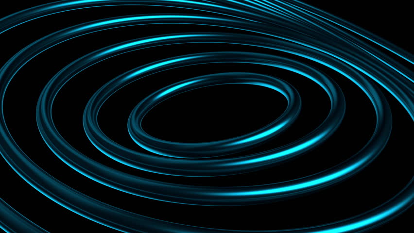 Blue 3d abstract background. Innovation concept footage with smooth rings wave animation. Technology motion video pattern for futuristic concept. Seamless loop. Royalty-Free Stock Footage #1104953803
