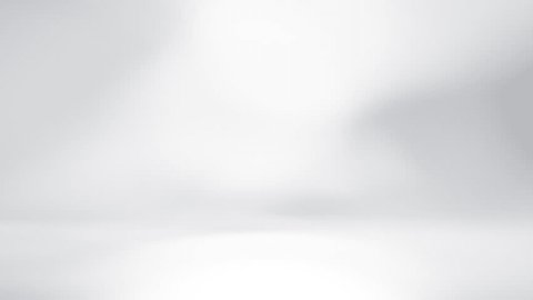 White 3d studio abstract background. Clean and bright space with lights motion. Shiny footage with copy space for business presentation. Seamless loop. Stockvideo