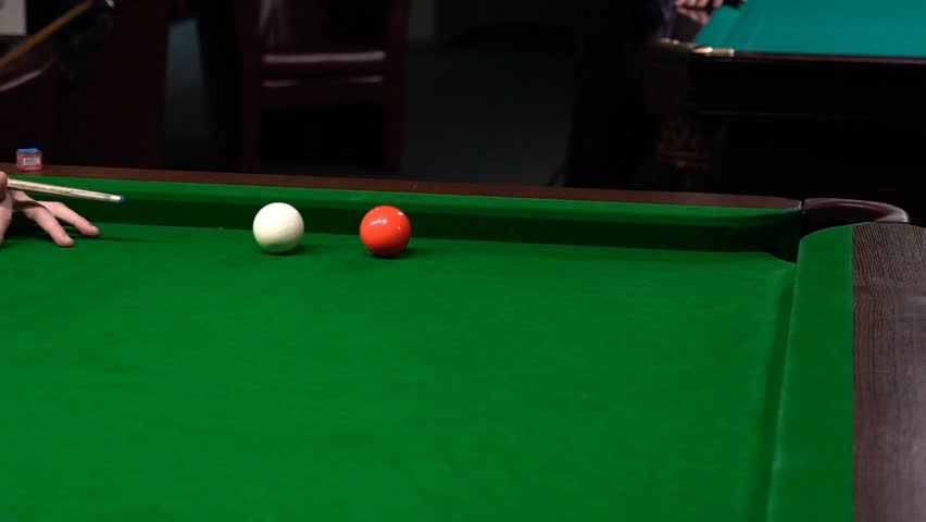Footage Of A Snooker Player Hitting The Ball | Shutterstock HD Video #1104955037