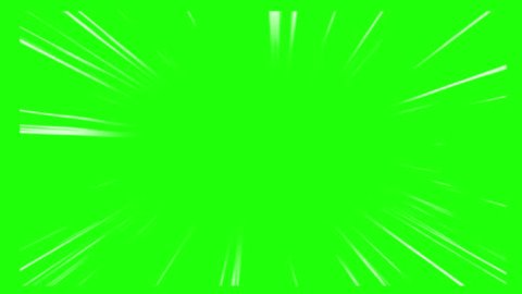 Abstract comic book explosion radial line vidio on green screen, Lightning beam burst light. Vector illustration of super hero design, Manga frame speed line. Anime effectsの動画素材