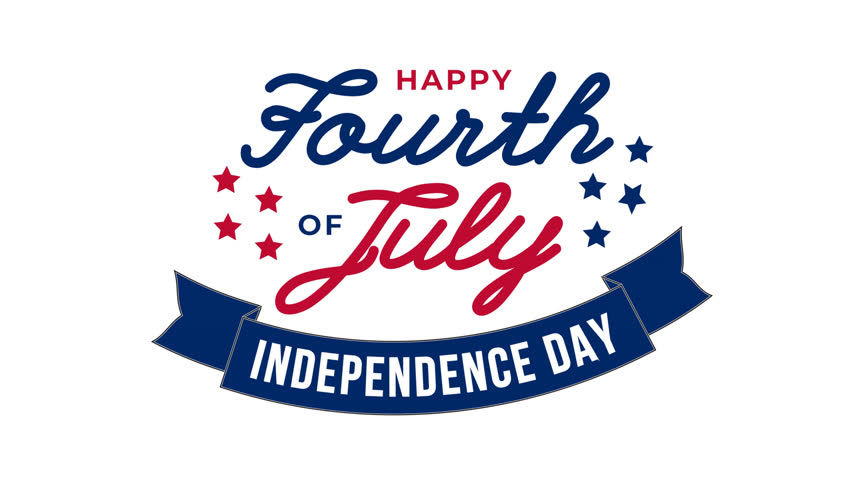 Happy Fourth of July Text Animation on Green Screen. Fourth of July Text Animation with star. Happy 4th of July Independence Day. Fourth of July lettering footage with handwritten text animation | Shutterstock HD Video #1104961043