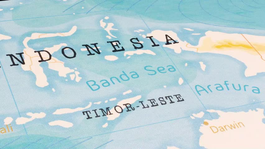 A Rotating Map Centered on Banda Sea.