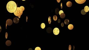 Create Impactful Content with Dynamic Bitcoin Animation, Amazing Loop Animation with Bitcoin on Transparent Background