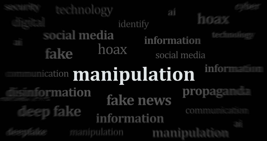 Manipulation disinformation hoax and social media deep fake news headline news across international media. Abstract concept of web news titles broadcast on screens loop. Seamless and looped animation. Royalty-Free Stock Footage #1104973545