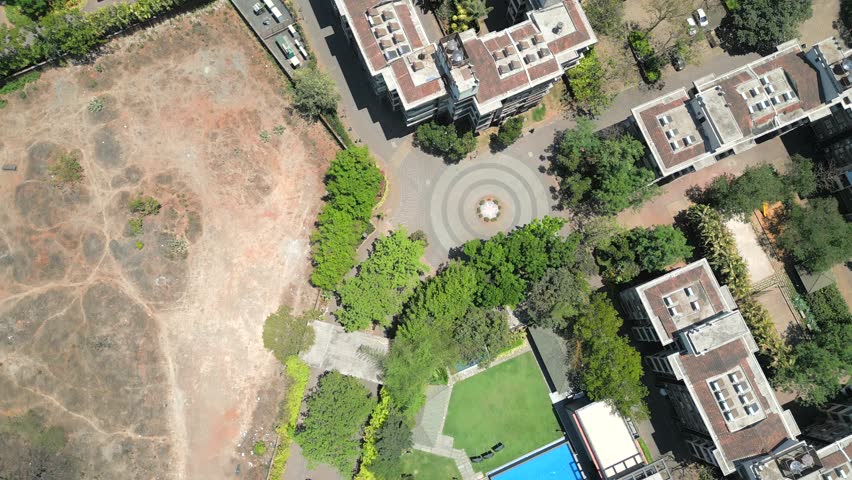 hotels bird eye view in goa india