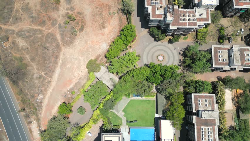 hotel bird eye top 360d view in goa india