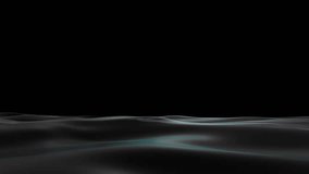 Abstract transparent water wave or liquid wave background. Fluid movement from left to right. Element animation seamless loop on black background and green screen. 3d render. - Powered by Shutterstock - Get 15% off with code: PIKWIZARD15