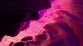 Colorful abstract waves motion digital design, Video animation 4K