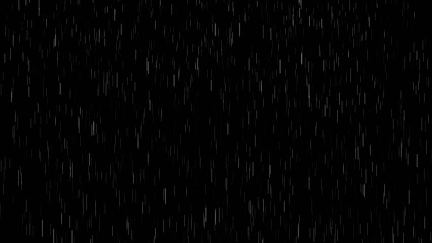 Rain Falling Isolated On Black Background. Seamless Loop Royalty-Free Stock Footage #1105012767