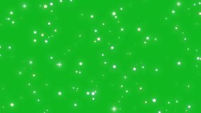 Cartoon Stars Blinking Animation On Green Screen Background. Animation Of Twinkle Stars Moving And Blinking Over Green Screen Bg, Stray Night Sky Stars Blinking At Night In The Sky - Powered by Shutterstock - Get 15% off with code: PIKWIZARD15