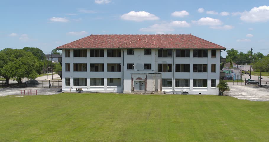Aerial of the First Black hospital in Third Ward Houston