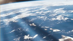 The Hawaiian Islands Seen from Space. Elements of this Video furnished by NASA. 4K Resolution.