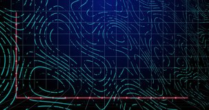 Animation of statistical data processing and topography against blue background. Computer interface and business data technology concept - Powered by Shutterstock - Get 15% off with code: PIKWIZARD15