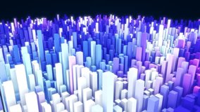 Abstract purple landscape of futuristic rectangles moving waves background - Powered by Shutterstock - Get 15% off with code: PIKWIZARD15