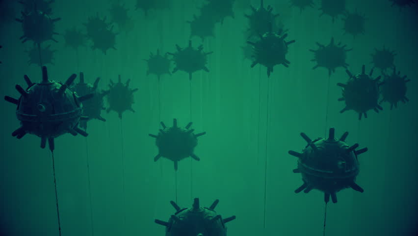 An underwater reconnaissance mission to assess and verify the amount of sea mines deployed beneath the water's surface.