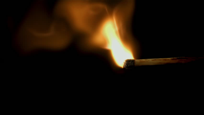 Lighting matches. Filmed is slow motion 1000 fps. High quality FullHD footage | Shutterstock HD Video #1105093027