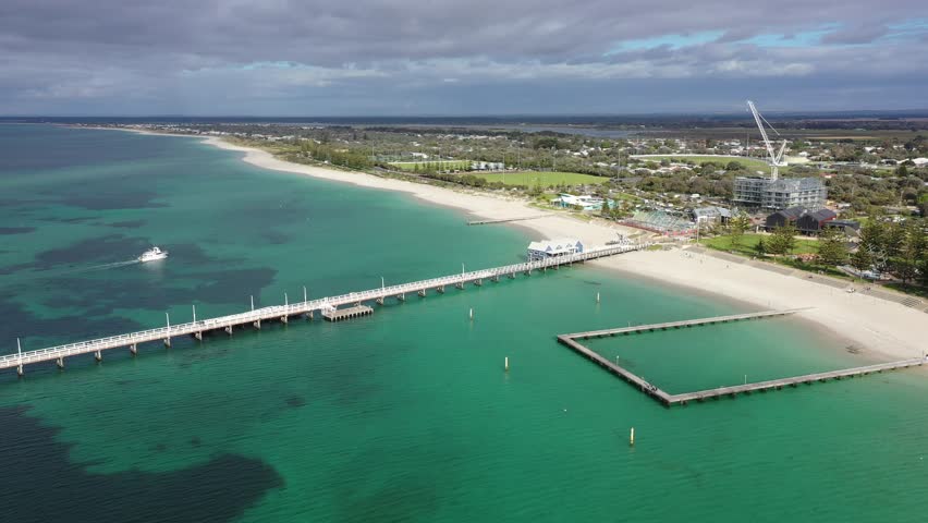 Busselton Jetty, Busselton, Western Australia Aerial Drone 4K