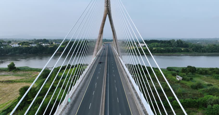Amazing video of the Thomas Francis Meagher bridge 5k Royalty-Free Stock Footage #1105105349