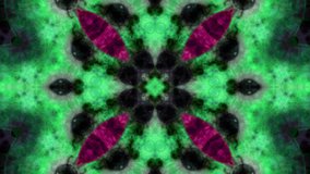 Mandala flower Kaleidoscope seamless loop Psychedelic Trippy Futuristic