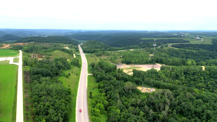 Wisconsin Countryside Hills and Forest