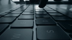 Close up of hands typing and coding on laptop keyboard. Digital innovation protection technology. Futuristic network server background. Blockchain crypto developer and binary program code concept - Powered by Shutterstock - Get 15% off with code: PIKWIZARD15