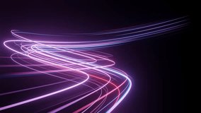 Curve light streaks animation. Seamless loop. For effect overlay, background, wallpaper - Powered by Shutterstock - Get 15% off with code: PIKWIZARD15