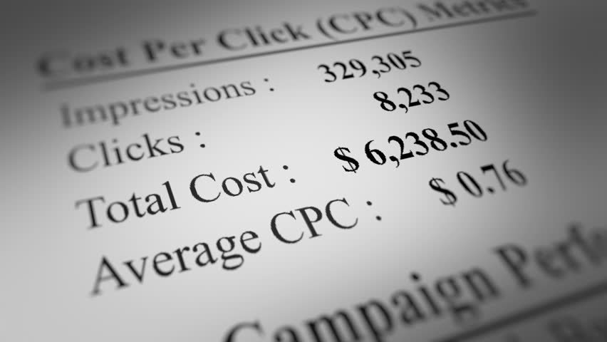 Animated Advertising Campaign Report with a Focus on Cost per Click (CPC) Number. Fictitious Data Created Exclusively for This Concept Footage
 Royalty-Free Stock Footage #1105156211