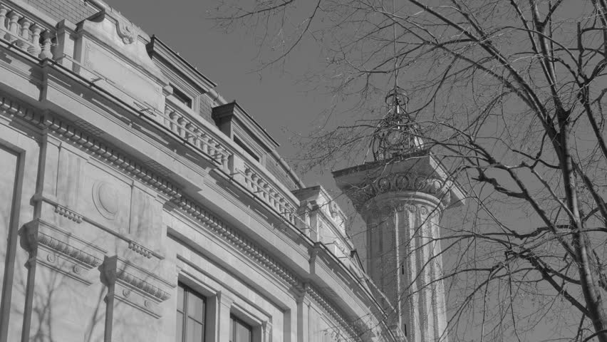 Vintage View Of Bourse de Commerce - Pinault Collection In Paris, France