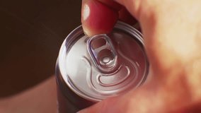 Opening Can With Soda Water. Hand Open Can Cold Carbonated Water. Splash Of Soda Water. Cold Sweet Drink In Recycle Bottle.Opening Beverage Cola Drink Bottle. Refreshment Drink In Steel Bottle Tin Can - Powered by Shutterstock - Get 15% off with code: PIKWIZARD15