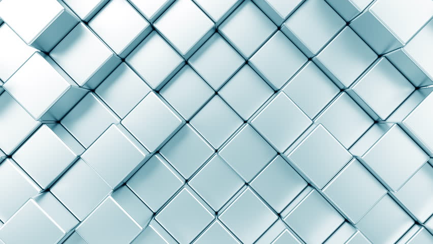 White 3d render abstract background. Bright and clean style box mosaic animated pattern. Simple geometric video footage for creative broadcast concept. Seamless loop. Royalty-Free Stock Footage #1105166551