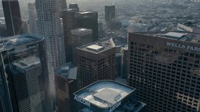 Downtown LA Skyline - Hyperlapse Drone Footage