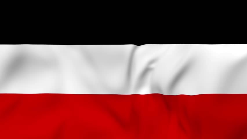 Waving flag of German Empire before 1918. 4k resolution video. Royalty-Free Stock Footage #1105212309